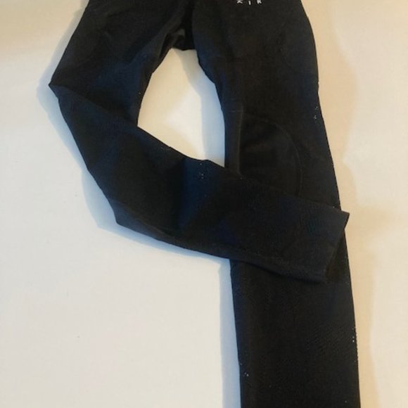 Women's Nike Air Black Leggings with Lace Inserts - Picture 1 of 4